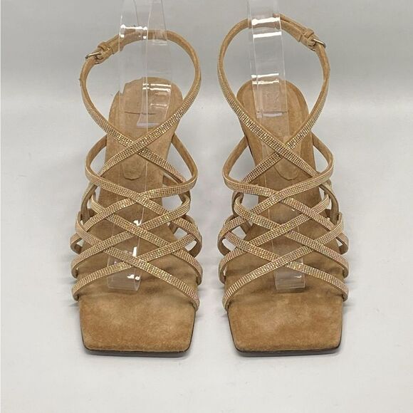 Brunello Cucinelli Monili Cage Square Toe Slingback Sandal size 38 - Picture 3 of 13